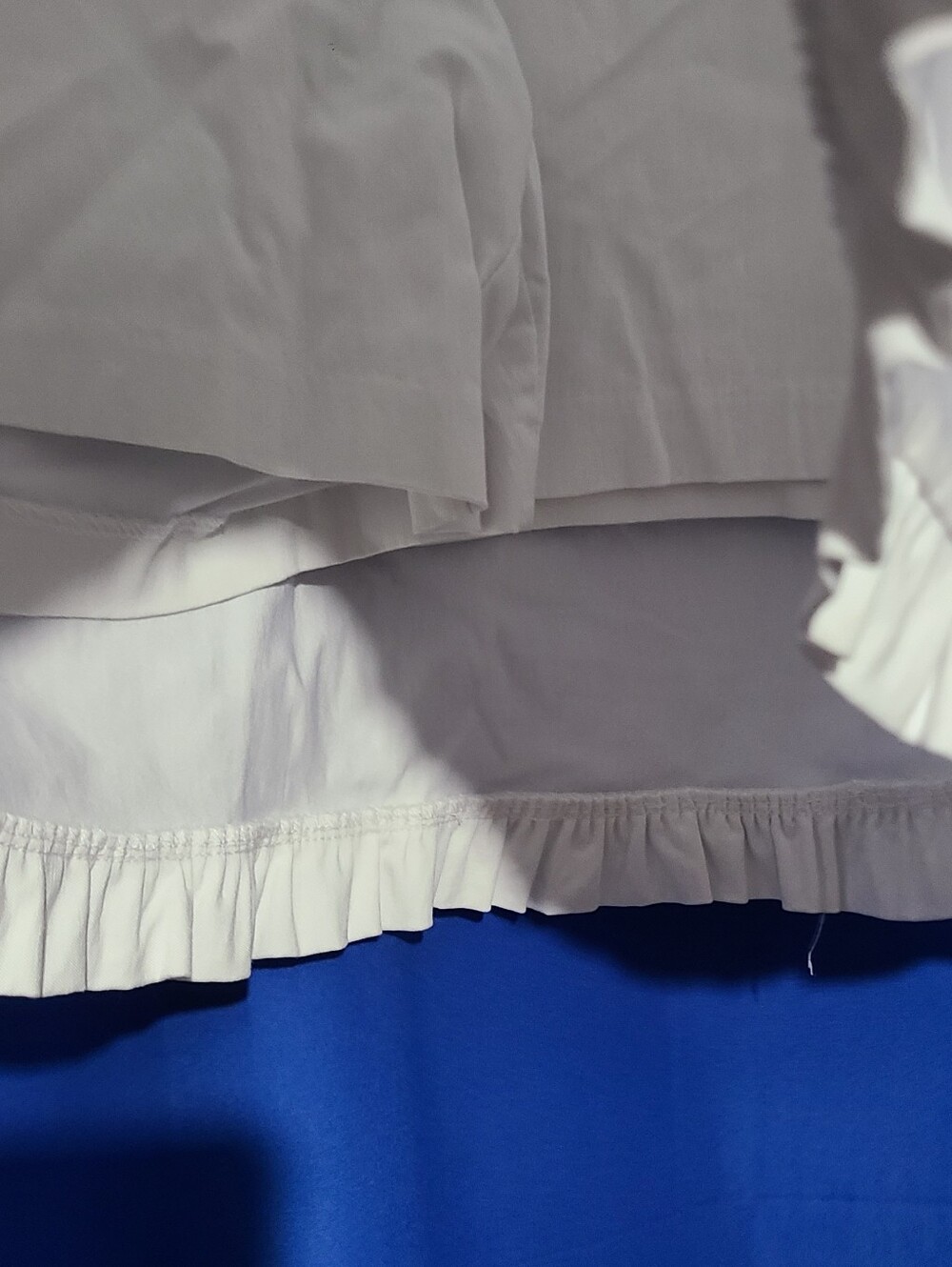 Kim Rogers Women’s White Ruffle-Hem Mini Skort Size 16 - Picture 3 of 7